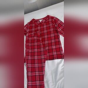 Laura Ashley Vibrant Red Checkered Knit